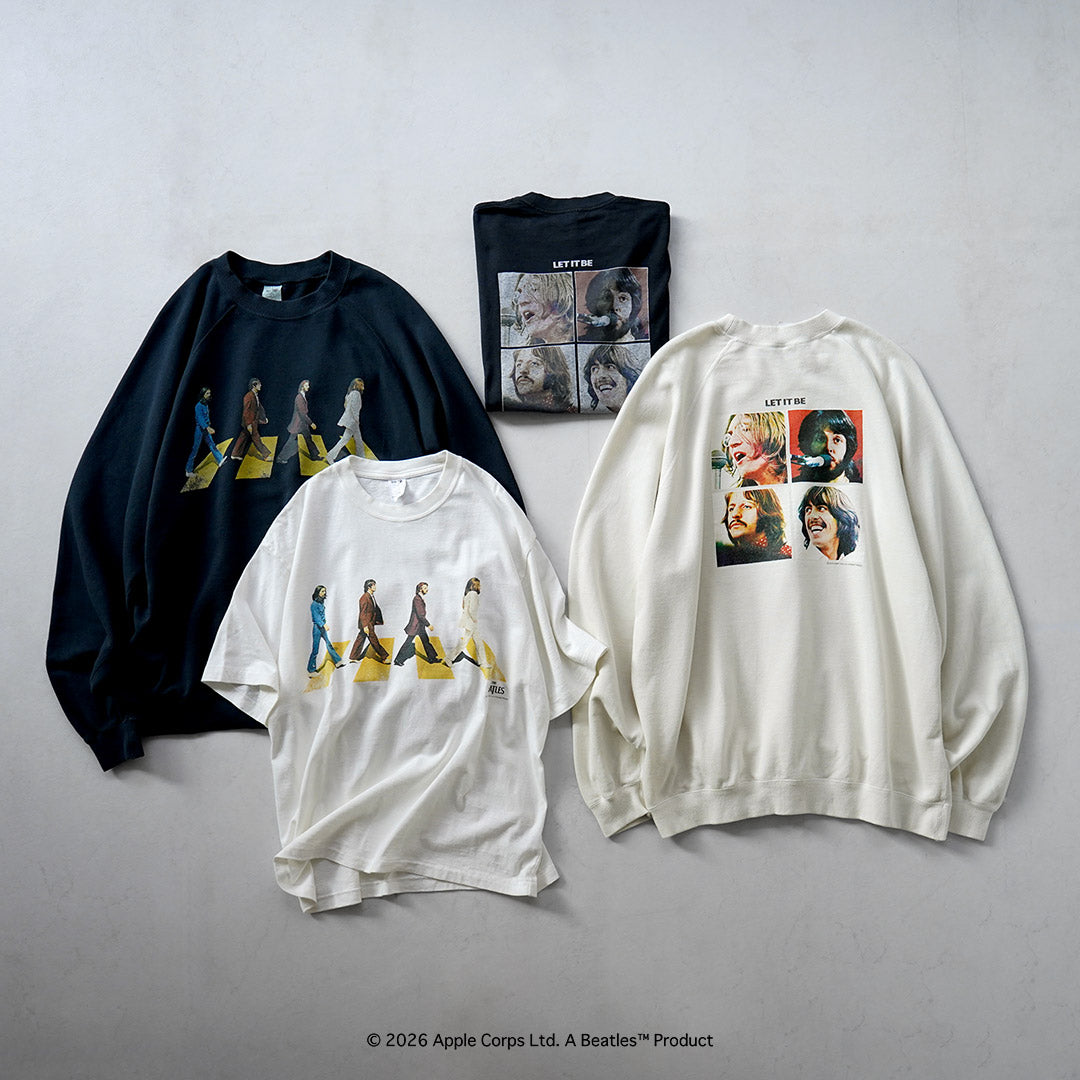 FREE RAGE（フリーレイジ） ビートルズ×フリーレイジ ラストレコーディング リサイクルコットン ショートスリーブTシャツ 日本製
