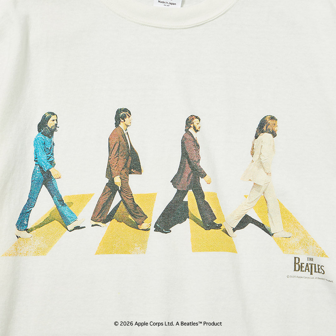 FREE RAGE（フリーレイジ） ビートルズ×フリーレイジ ラストレコーディング リサイクルコットン ショートスリーブTシャツ 日本製