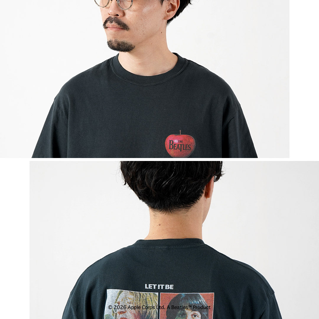 FREE RAGE（フリーレイジ） ビートルズ×フリーレイジ ラストリリース リサイクルコットン ショートスリーブTシャツ 日本製