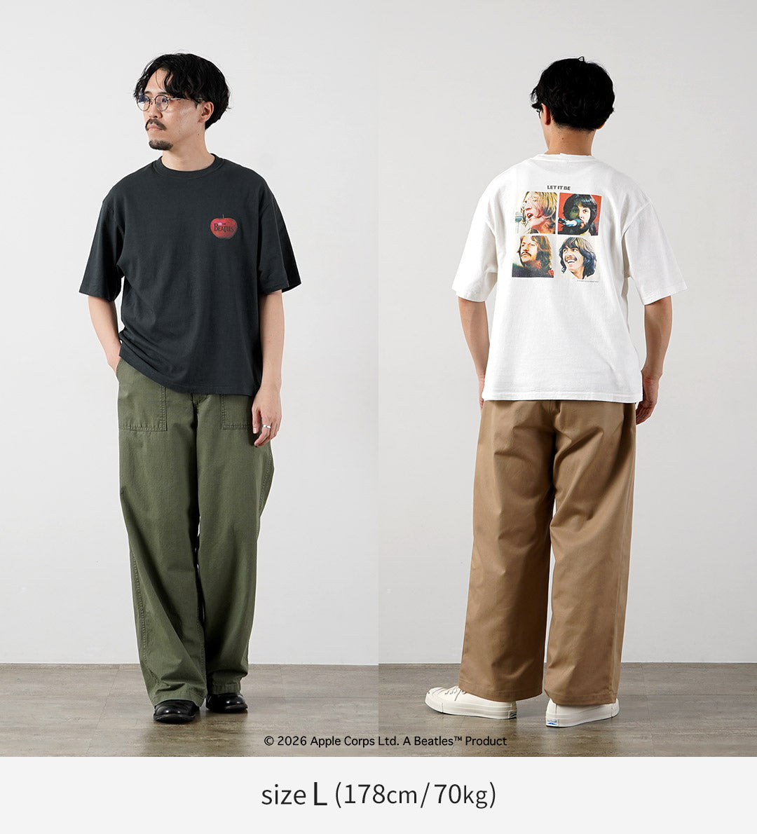 FREE RAGE（フリーレイジ） ビートルズ×フリーレイジ ラストリリース リサイクルコットン ショートスリーブTシャツ 日本製
