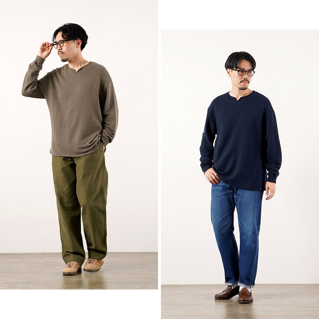 KEMA DESIGNS（ケマデザインズ） キーネック ライトテリー プルオーバー 日本製