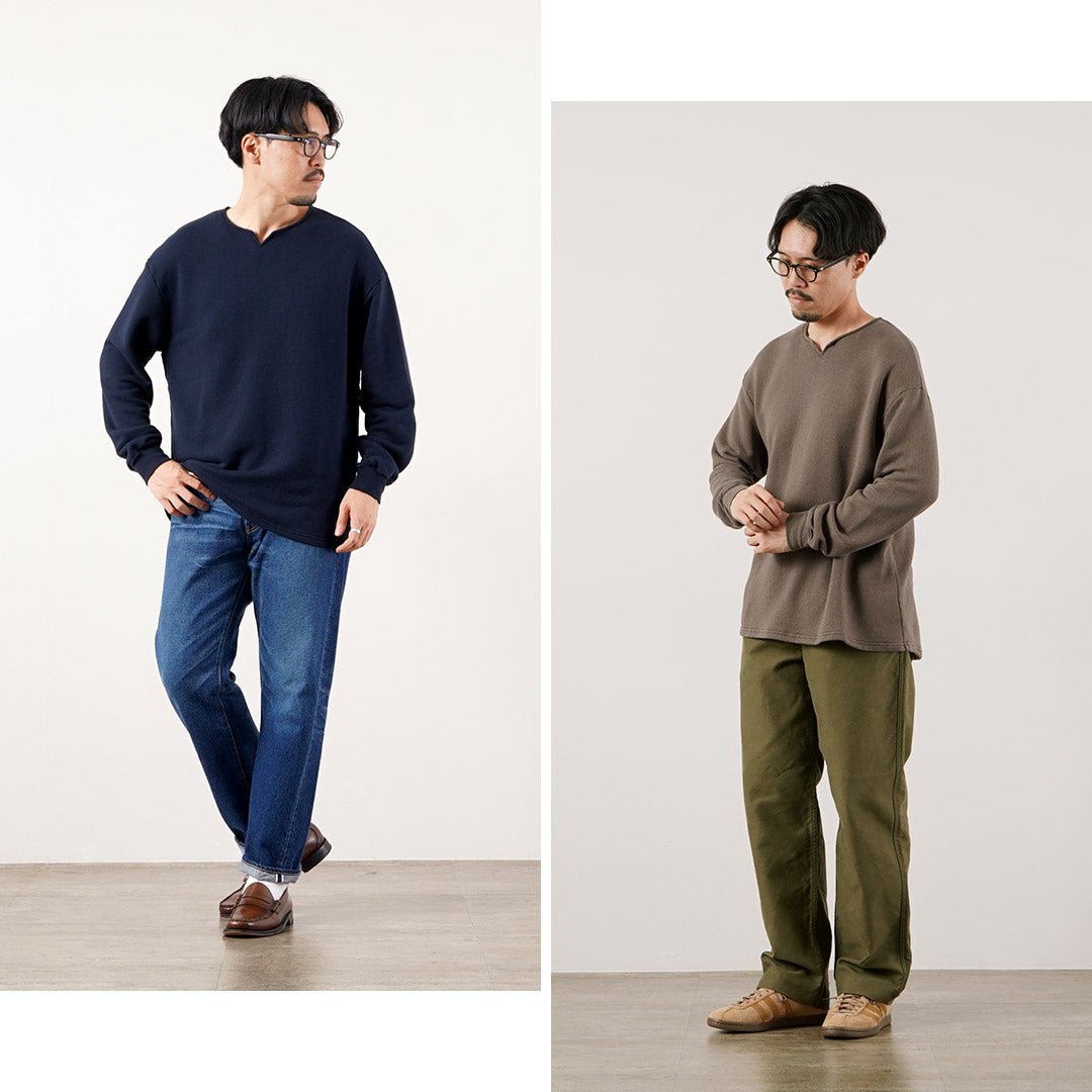 KEMA DESIGNS（ケマデザインズ） キーネック ライトテリー プルオーバー 日本製