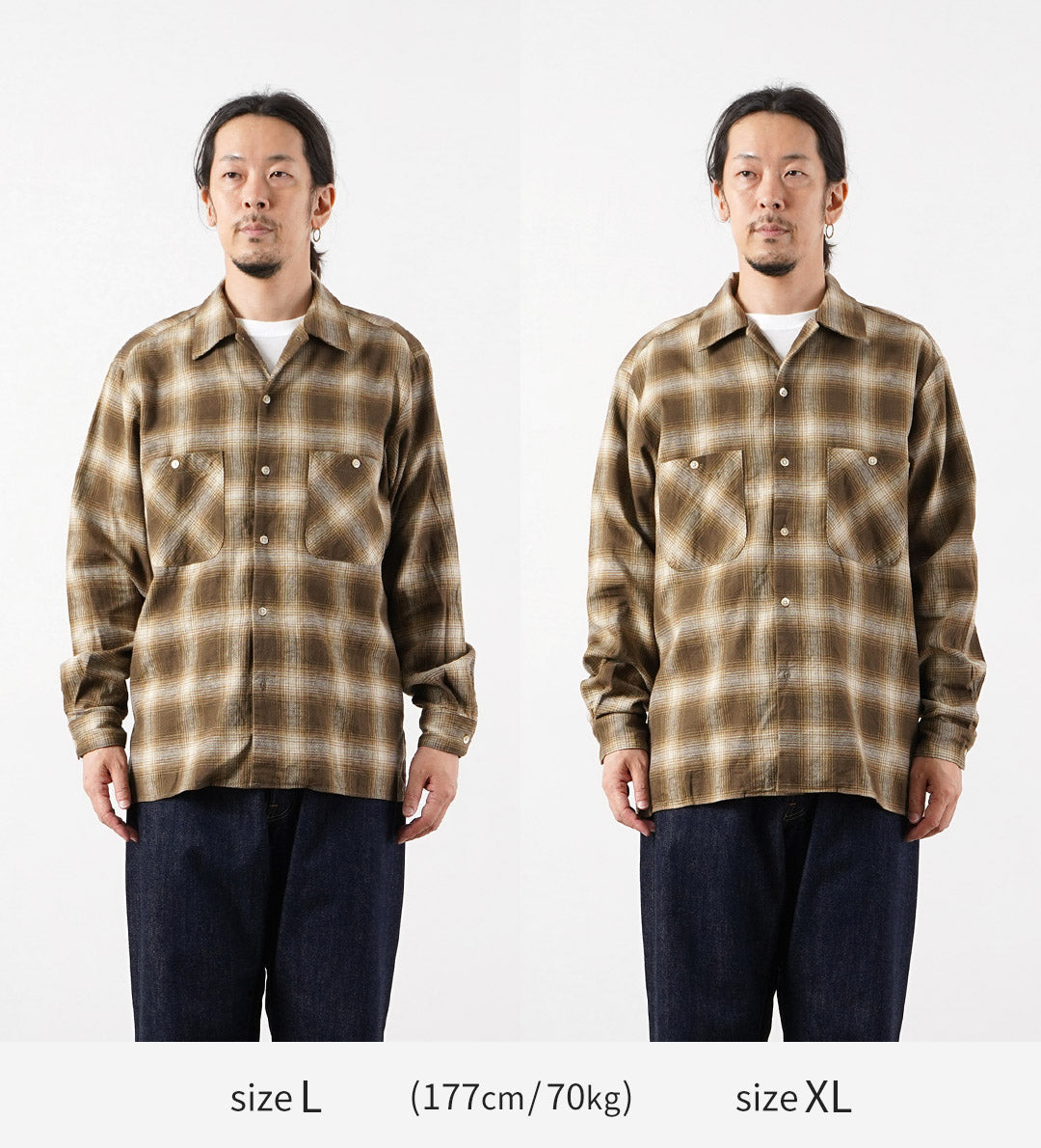 KEMA DESIGNS（ケマデザインズ） リネンウール アムンゼン オンブレー オープンカラーシャツ 日本製