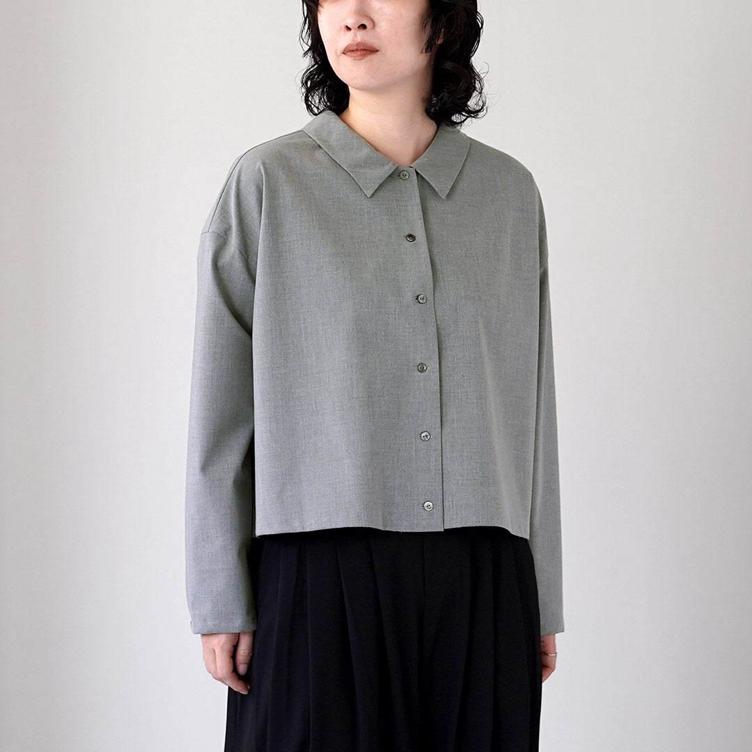 mizuiro ind（ミズイロインド） T/R ワイドシャツ 日本製