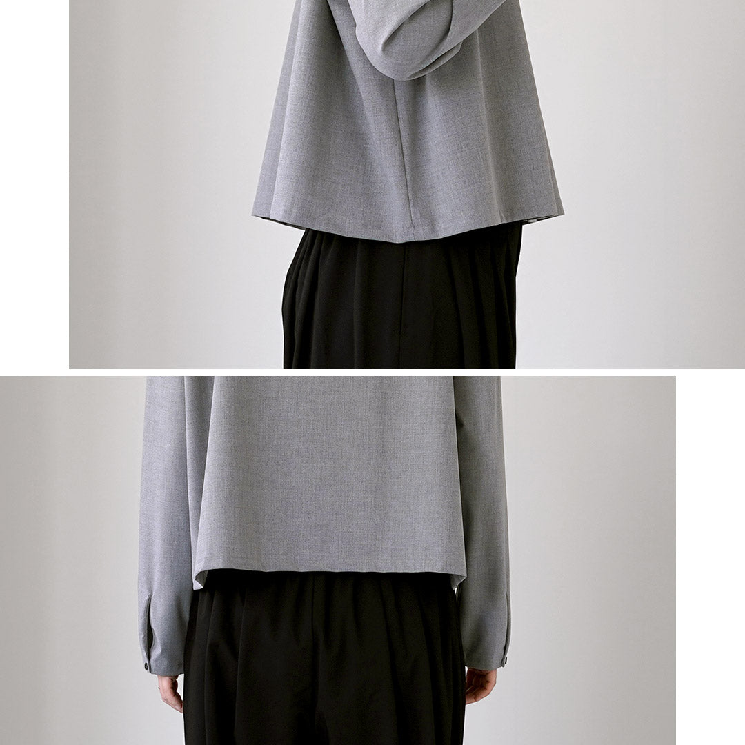 mizuiro ind（ミズイロインド） T/R ワイドシャツ 日本製