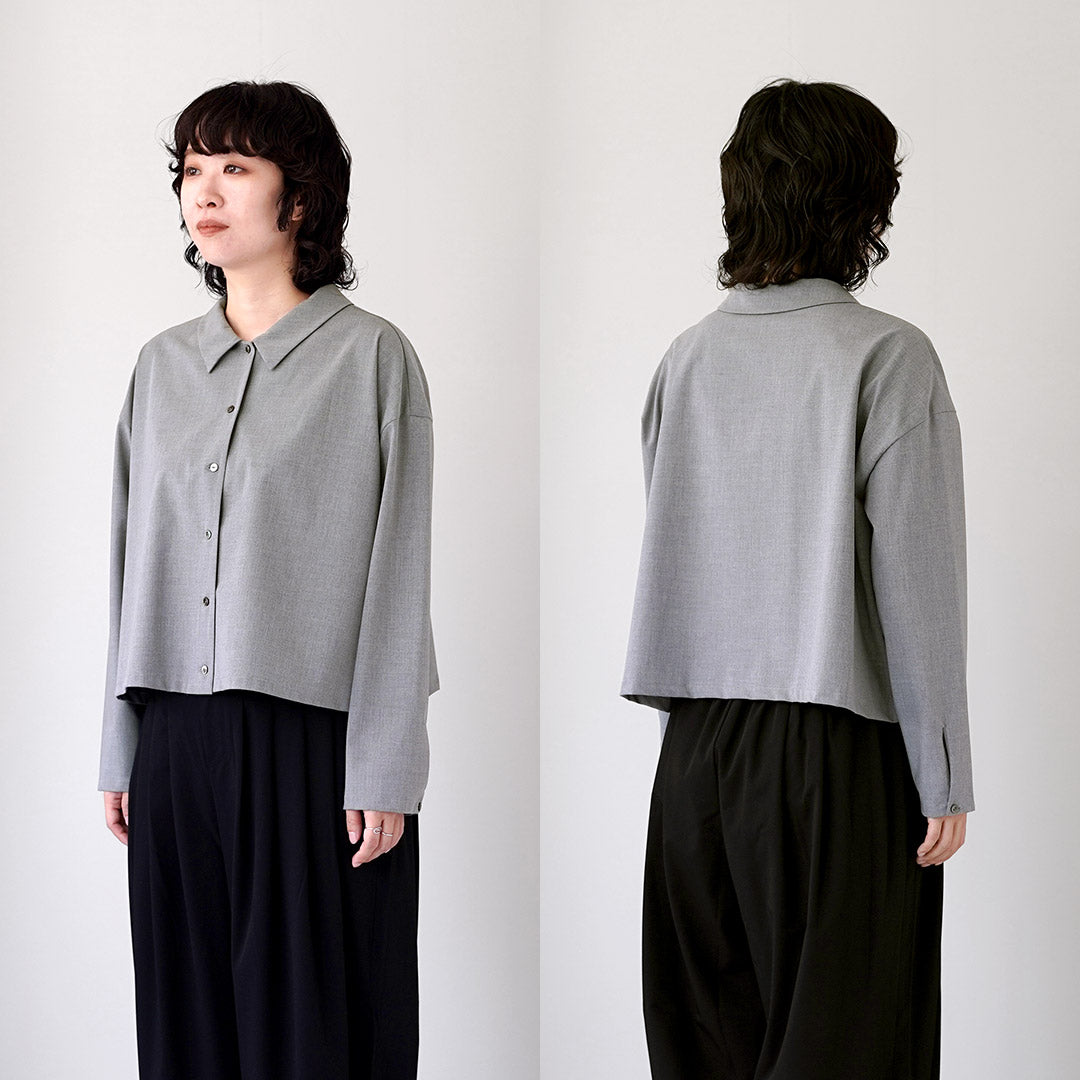 mizuiro ind（ミズイロインド） T/R ワイドシャツ 日本製