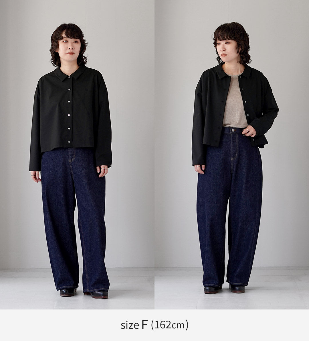 mizuiro ind（ミズイロインド） T/R ワイドシャツ 日本製