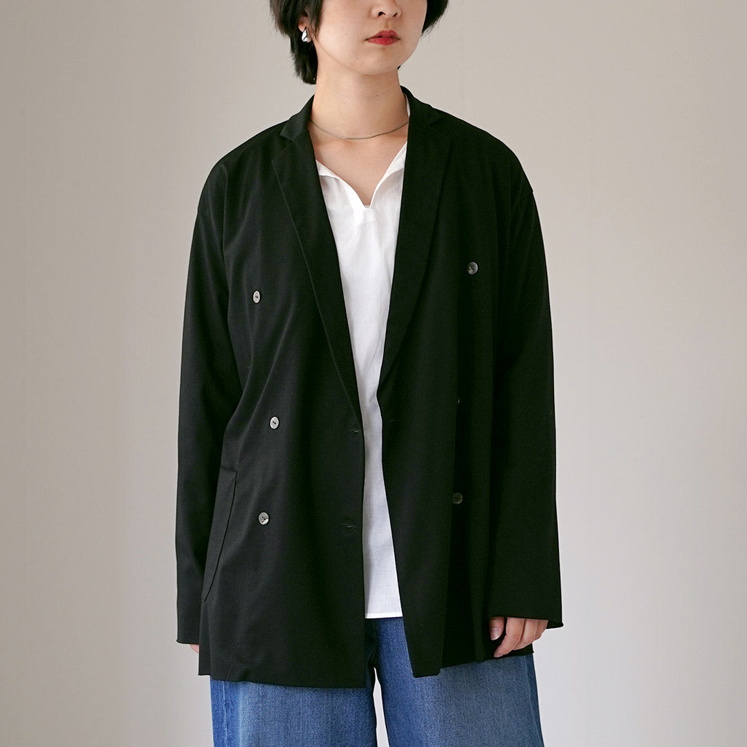 mizuiro ind（ミズイロインド） カット ダブルブレステッド カーディガン 日本製