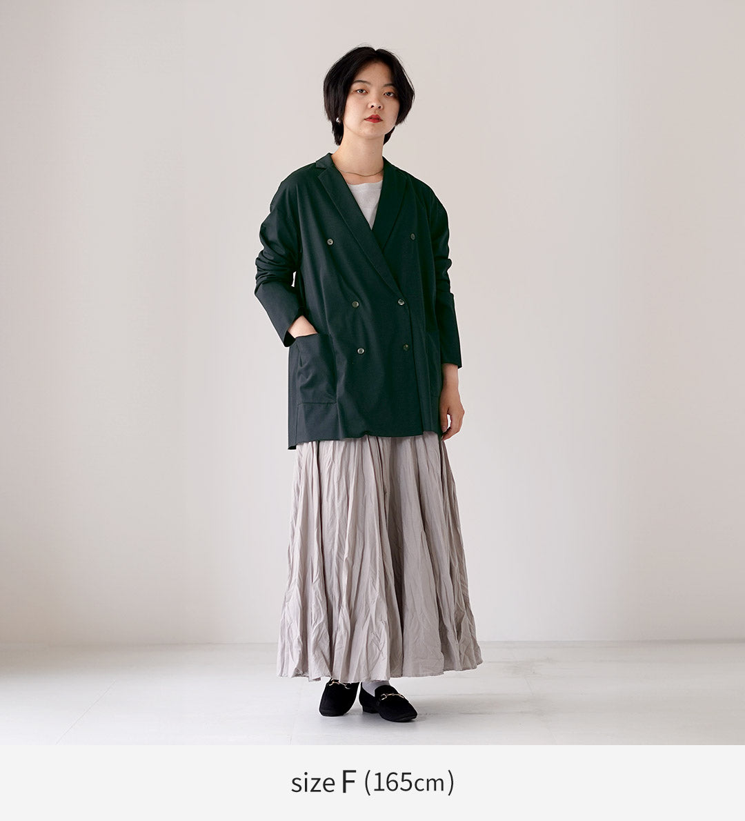 mizuiro ind（ミズイロインド） カット ダブルブレステッド カーディガン 日本製