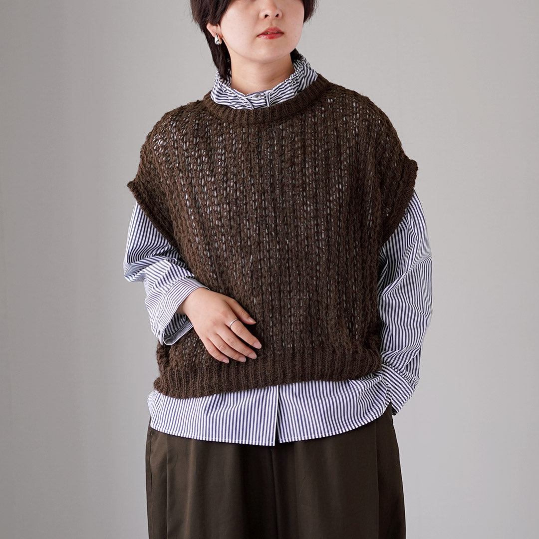 mizuiro ind（ミズイロインド）へアリーコクーン ワイドベスト