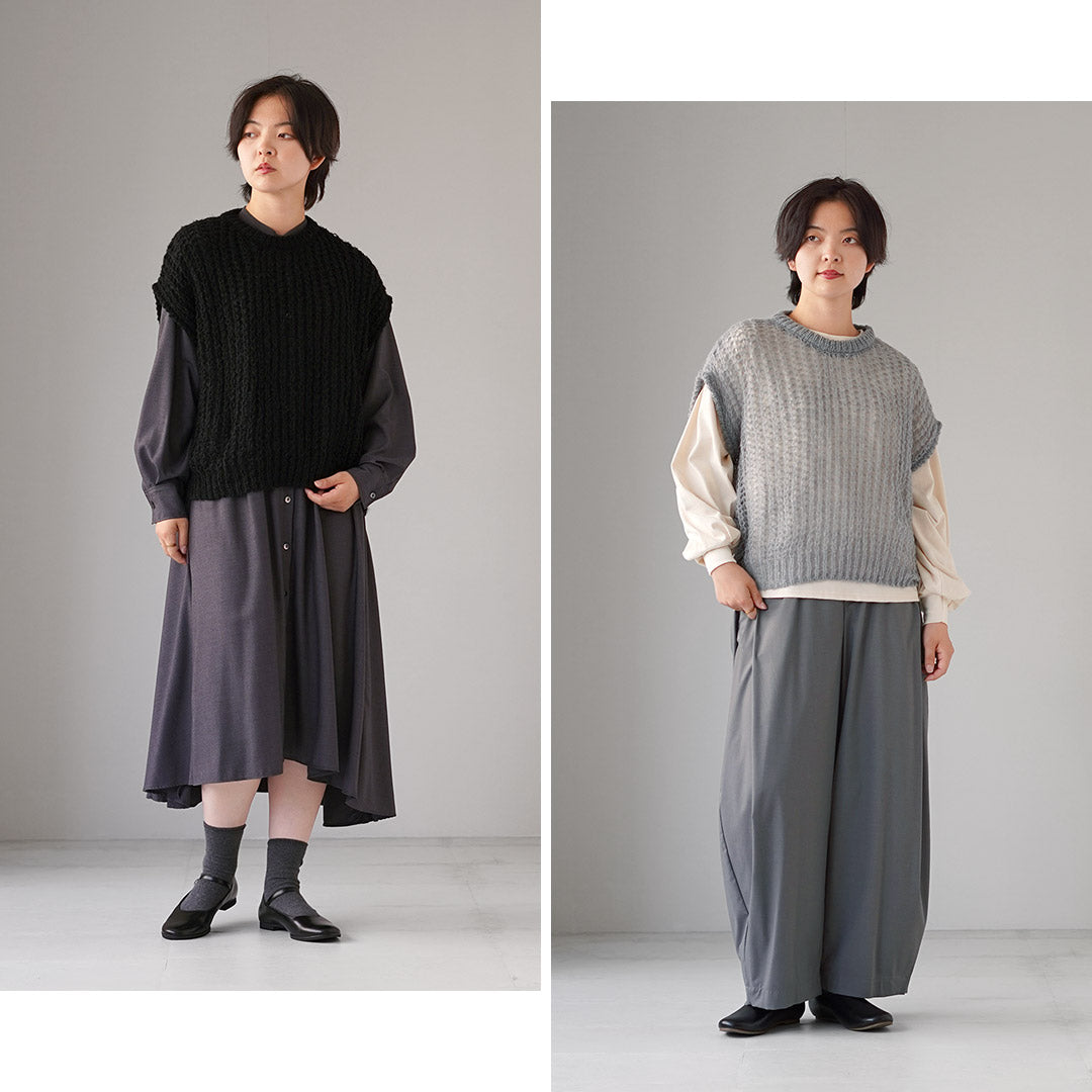 mizuiro ind（ミズイロインド）へアリーコクーン ワイドベスト