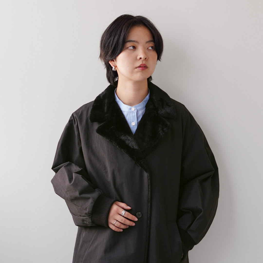 mizuiro ind（ミズイロインド） バック ボア コート