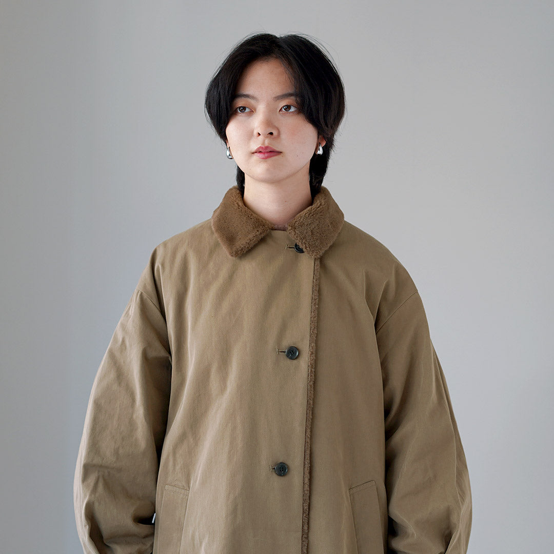 mizuiro ind（ミズイロインド） バック ボア コート