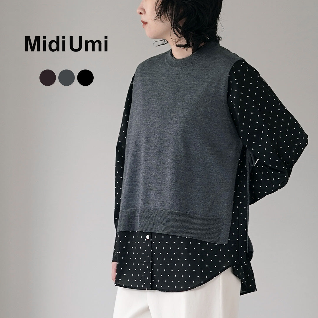 MIDIUMI（ミディウミ） サイドリボン ベスト