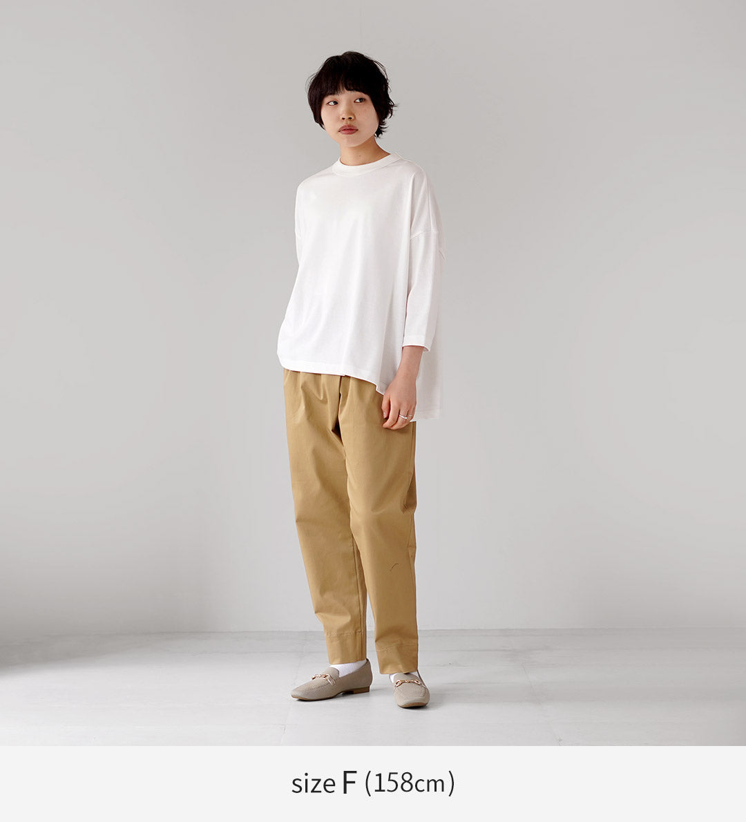 TRAVAIL MANUEL（トラバイユマニュアル） 度詰天竺 七分袖プルオーバー 日本製