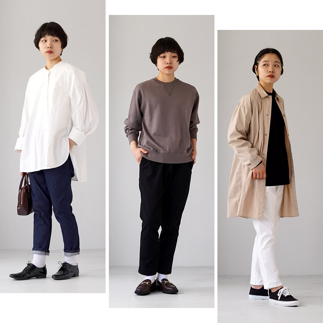 TRAVAIL MANUEL（トラバイユマニュアル） ストレッチデニム ペグパンツ 日本製