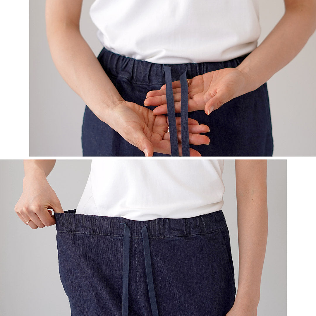 TRAVAIL MANUEL（トラバイユマニュアル） ストレッチデニム ペグパンツ 日本製