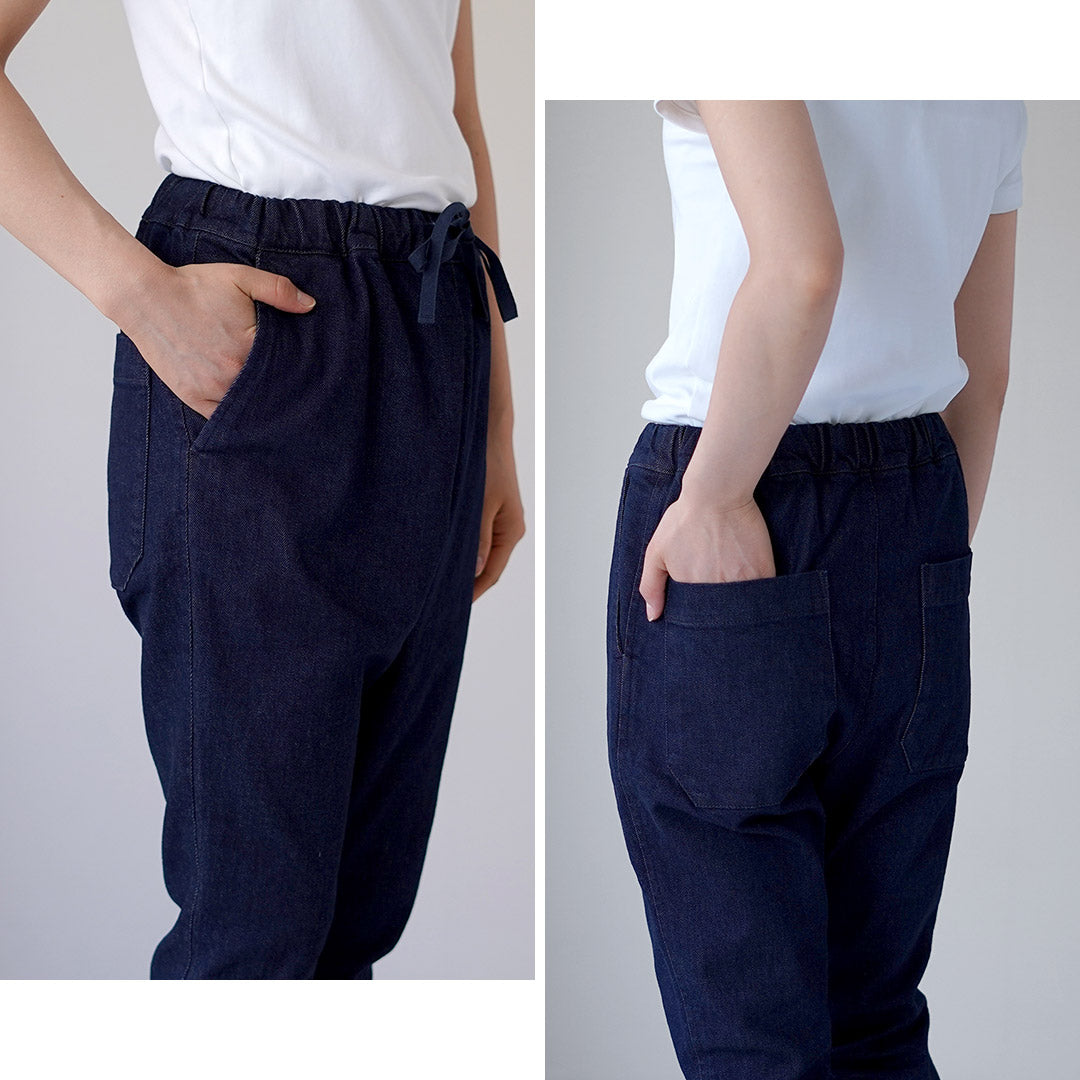 TRAVAIL MANUEL（トラバイユマニュアル） ストレッチデニム ペグパンツ 日本製
