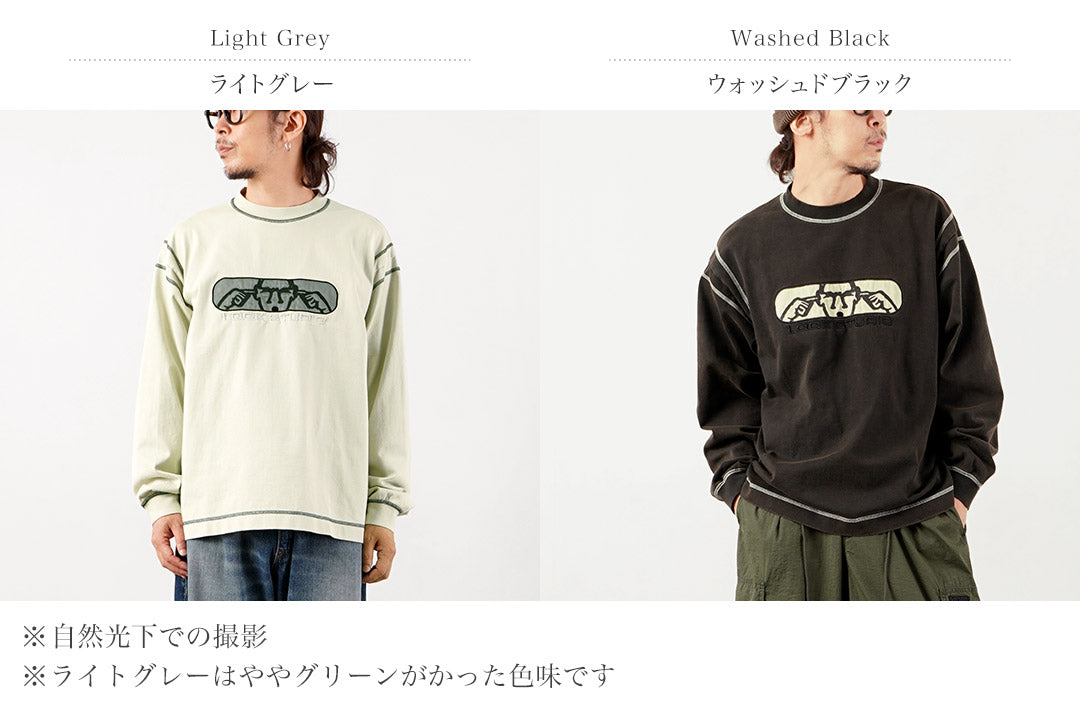LQQK STUDIO（ルックスタジオ） グラフィック ステッチ クルーネック