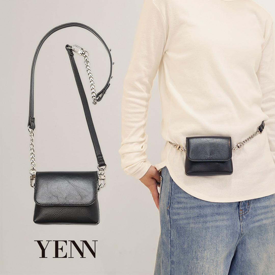 【予約販売：11月下旬発送予定】YENN（イェン） チェーン ベルト ポーチ