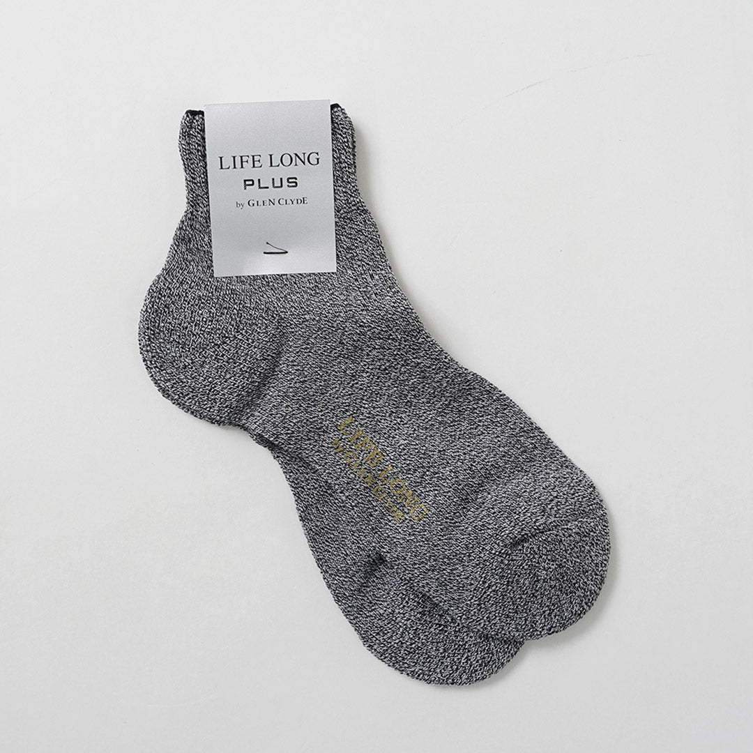 LIFE LONG BY GLEN CLYDE（ライフ ロング バイ グレン クライド） TS-2 PLUS コットン×コーデュラ パイル アンクルソックス 日本製