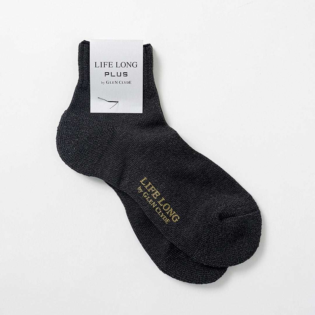 LIFE LONG BY GLEN CLYDE（ライフ ロング バイ グレン クライド） TS-2 PLUS コットン×コーデュラ パイル アンクルソックス 日本製