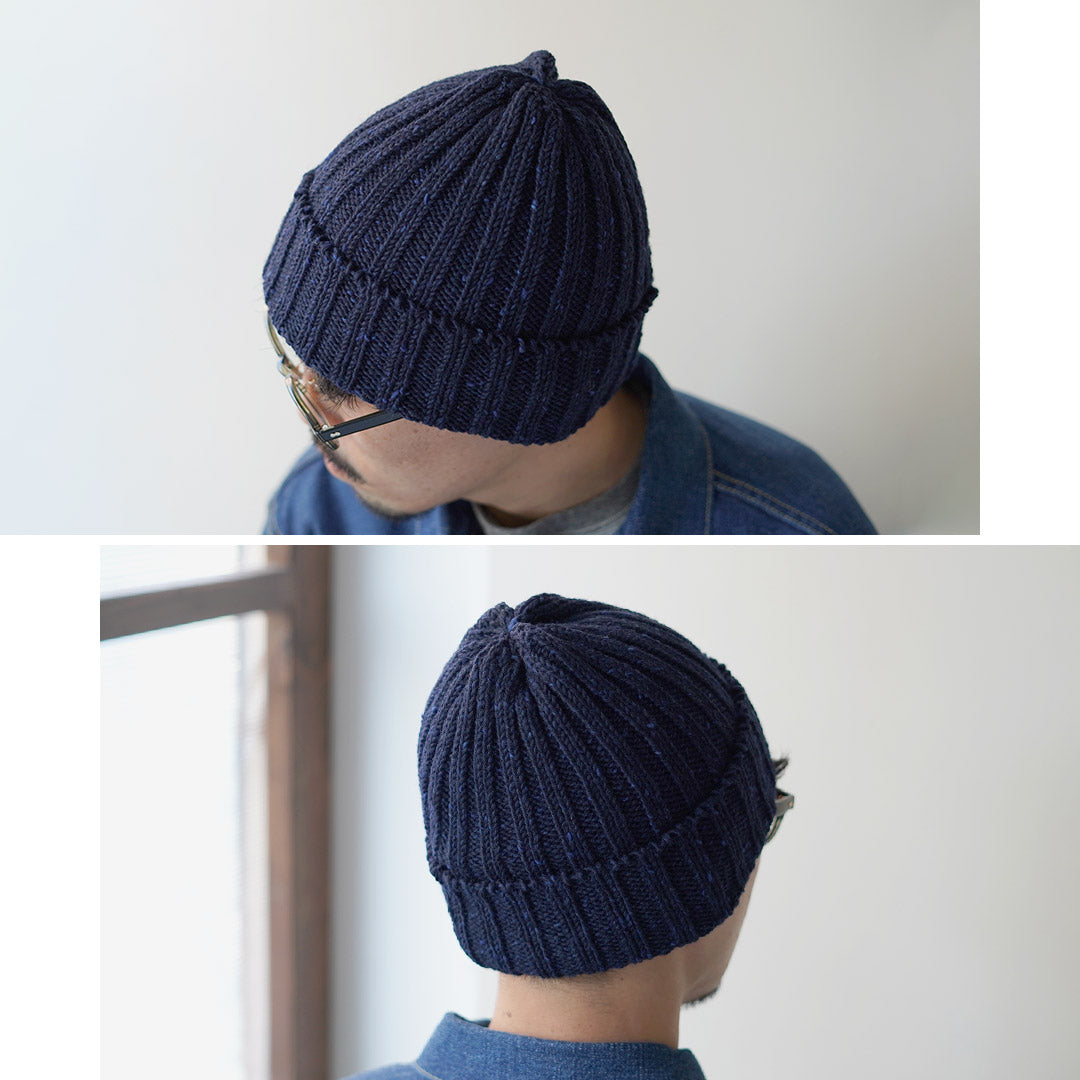 英国製 HIGHLAND2000 BOB-CAP ボブキャップ NAVYネイビー HIGHLAND 2000（ハイランド2000） ウールネップ ボブキャップ / ニット