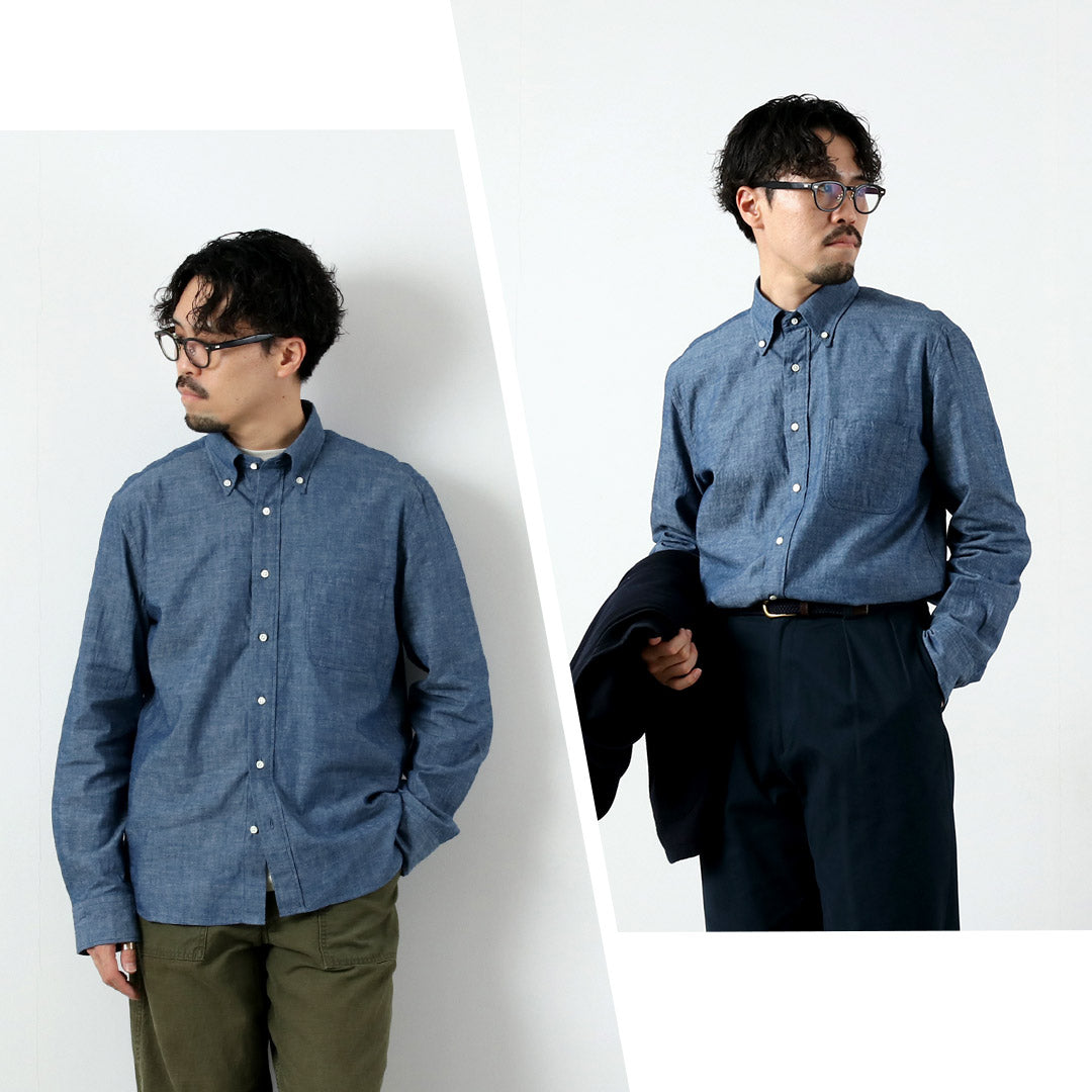 ROCOCO（ロココ） セルヴィッチ シャンブレーボタンダウンシャツ