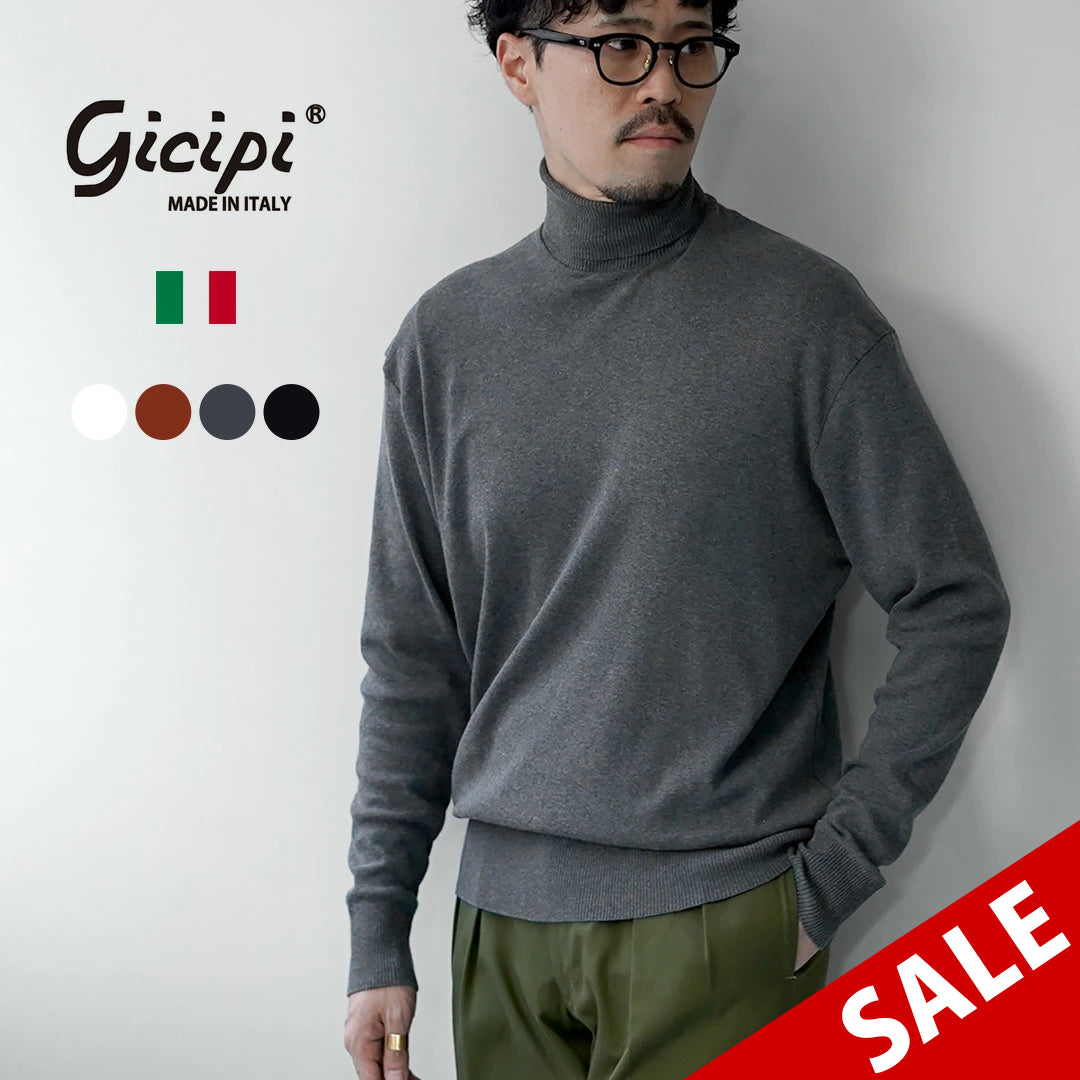 【20％OFF】GICIPI（ジチピ） TIGRE ティーグレ タートルネック リラックスフィット ニットソー 2025年モデル
