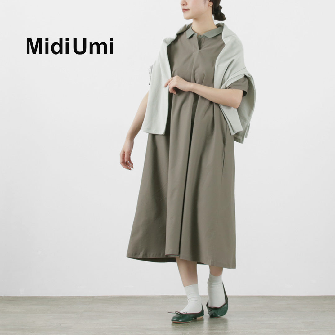 MIDIUMI（ミディウミ） ポロ フレア ワンピース 2023年モデル / 綿 