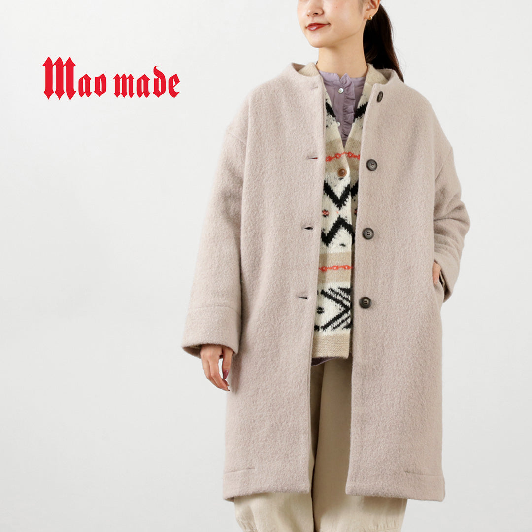 【20％OFF】MAO MADE（マオメイド） 圧縮ウール モックネックコート 2023年モデル