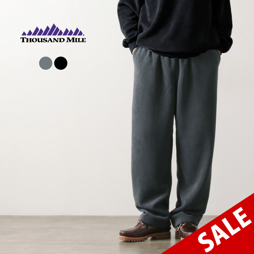 【50％OFF】THOUSAND MILE（サウザンドマイル） ニットフリース ロングパンツ 2025年モデル