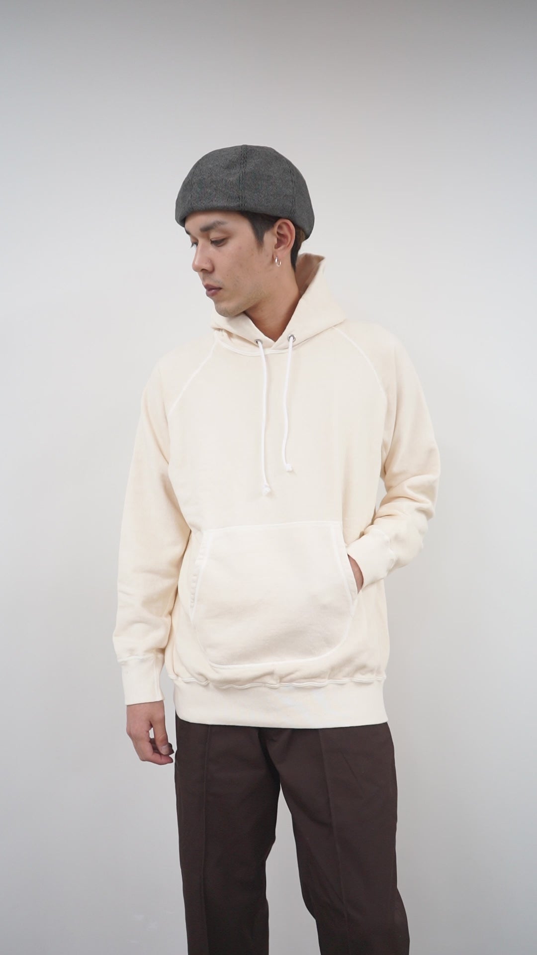 Good On 9オンス ラグランプルオーバーフードスウェット パーカー M GOOD ON（グッドオン） カラー別注 ラグラン プルオーバーフード