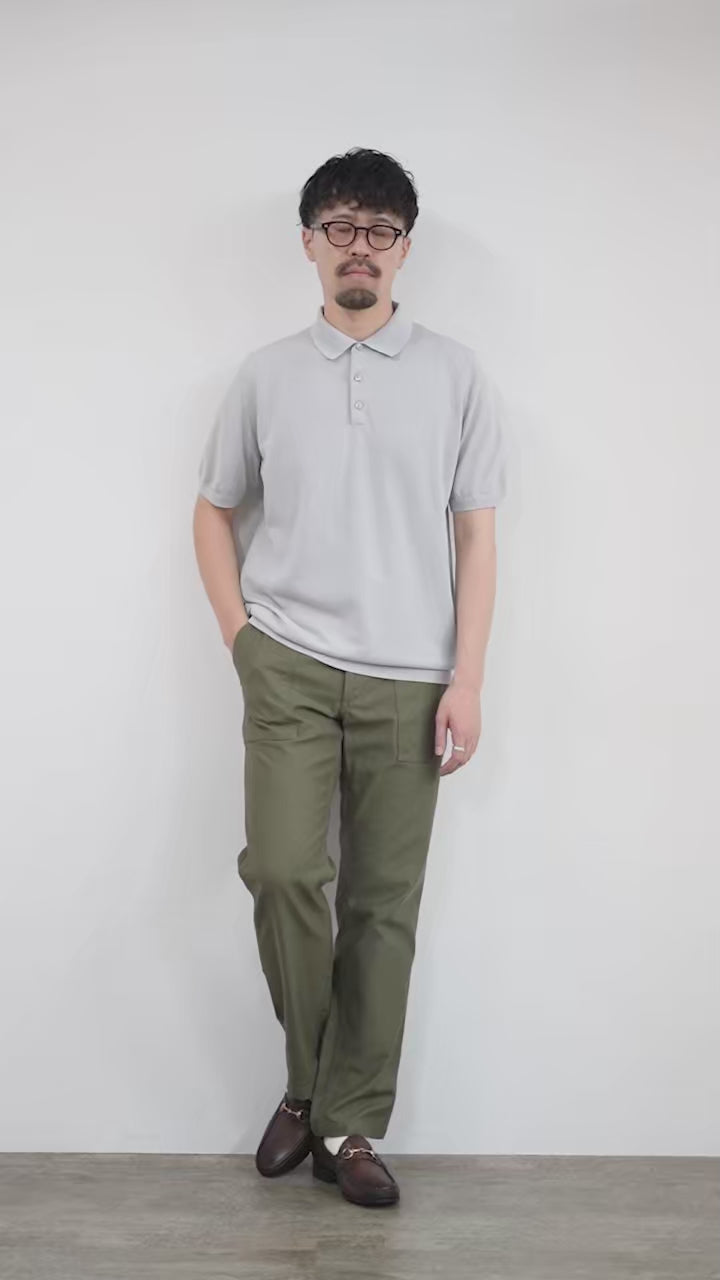 MOONCASTLE（ムーンキャッスル） アイスコットン ニットポロシャツ