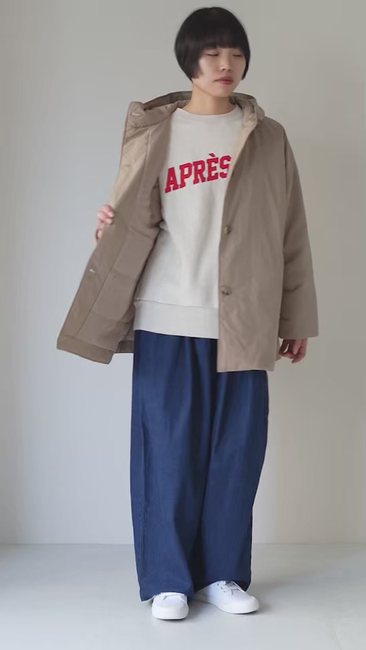 MAO MADE（マオメイド） コットンクロス Aライン フードコート