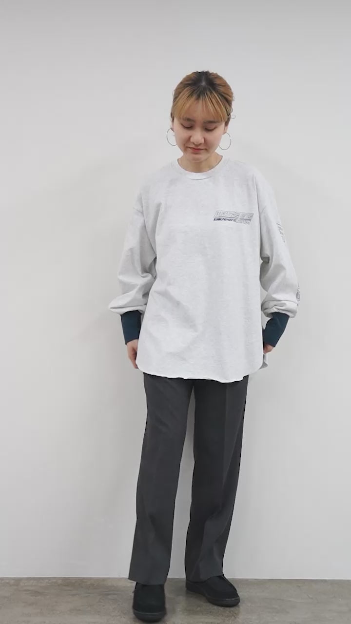 KHA:KI（カーキ） ラウンドヘム L/S Tシャツ / レディース カットソー ロンT 長袖 綿 コットン ROUND HEM L/S TEE -M.S.T-