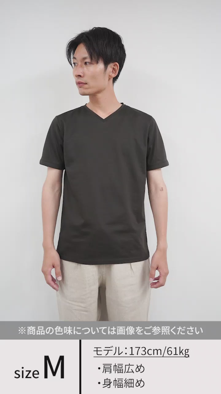 RE MADE IN TOKYO JAPAN（アールイー） 東京メイド ドレスTシャツ V