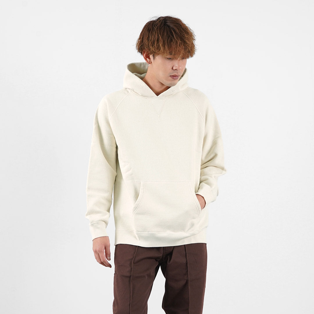 【30％OFF】BARNS（バーンズ） カラー別注 吊り編み 裏毛 プルオーバーパーカー スウェット