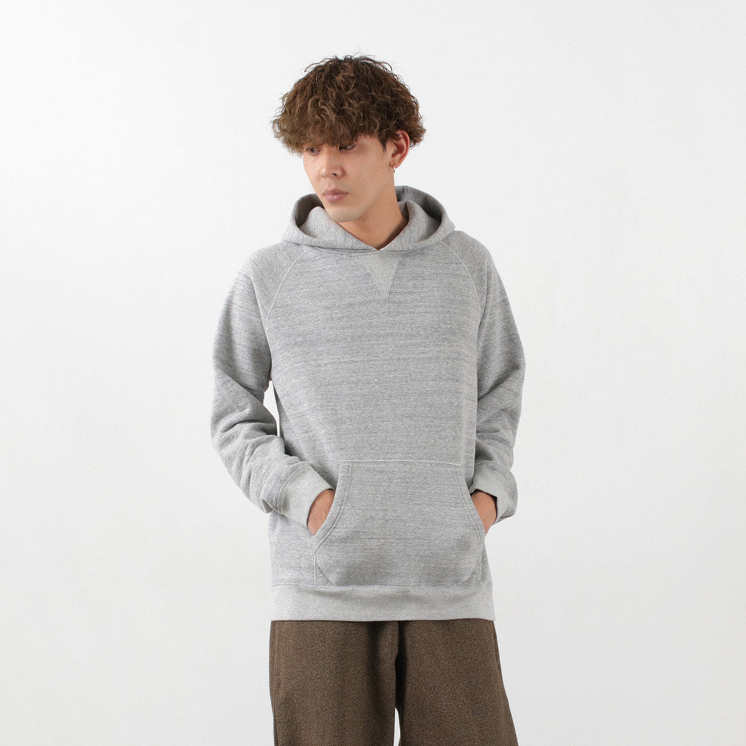 【30％OFF】BARNS（バーンズ） カラー別注 吊り編み 裏毛 プルオーバーパーカー スウェット