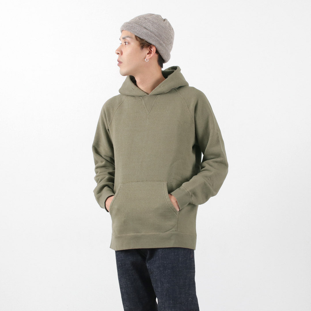 【30％OFF】BARNS（バーンズ） カラー別注 吊り編み 裏毛 プルオーバーパーカー スウェット
