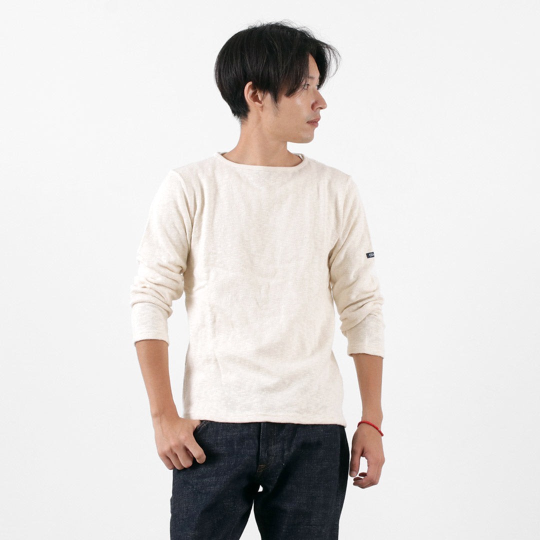 【新品】TIEASYコットンTシャツ/ボートネック/バスクシャツ/長袖 /日本製