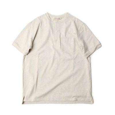 REMI RELIEF（レミレリーフ） メランジ スーパー度詰 天竺 ヘンリーネック Tシャツ / メンズ / ポケット / 半袖 / 無地 / 日本製