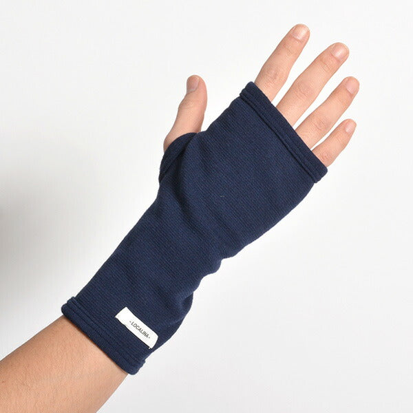 LOCALINA MERIYASU（ロカリナメリヤス） アームウォーマー / 指なし 手袋 グローブ / あったか 厚手 裏起毛 / メンズ レディース / 日本製