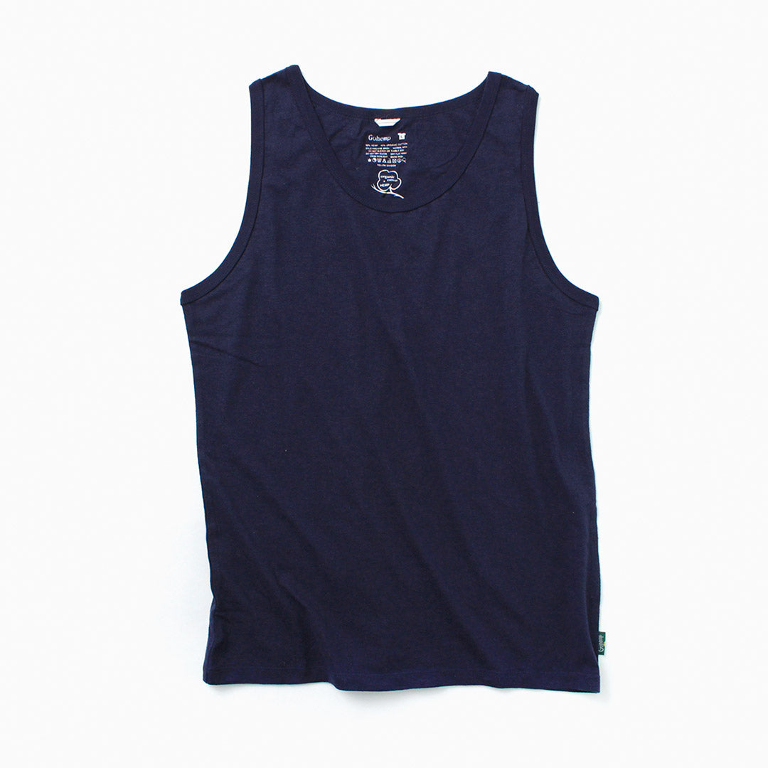 GOHEMP（ゴーヘンプ） ファインデイ タンクトップ / メンズ インナー 下着 肌着 ヘンプ コットン 無地 FINE DAY TANKTOP