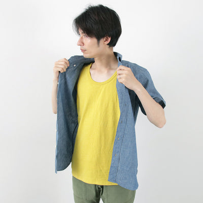 GOHEMP（ゴーヘンプ） ファインデイ タンクトップ / メンズ インナー 下着 肌着 ヘンプ コットン 無地 FINE DAY TANKTOP