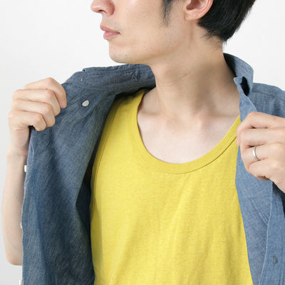 GOHEMP（ゴーヘンプ） ファインデイ タンクトップ / メンズ インナー 下着 肌着 ヘンプ コットン 無地 FINE DAY TANKTOP