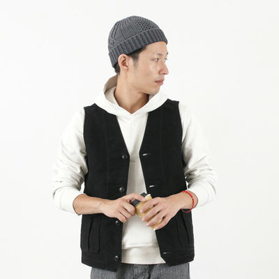 FOB FACTORY（FOBファクトリー） F2388 ハンティング ベスト / メンズ / ヘビーモールスキン / 日本製 / HUNTING VEST / liou クリスマス プレゼント ギフト