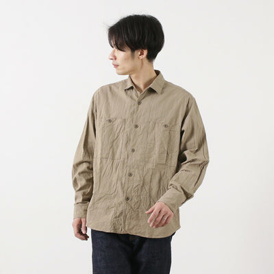 ROCOCO（ロココ） サファリシャツ / コットン / 和紙 / メンズ / 長袖 / 日本製