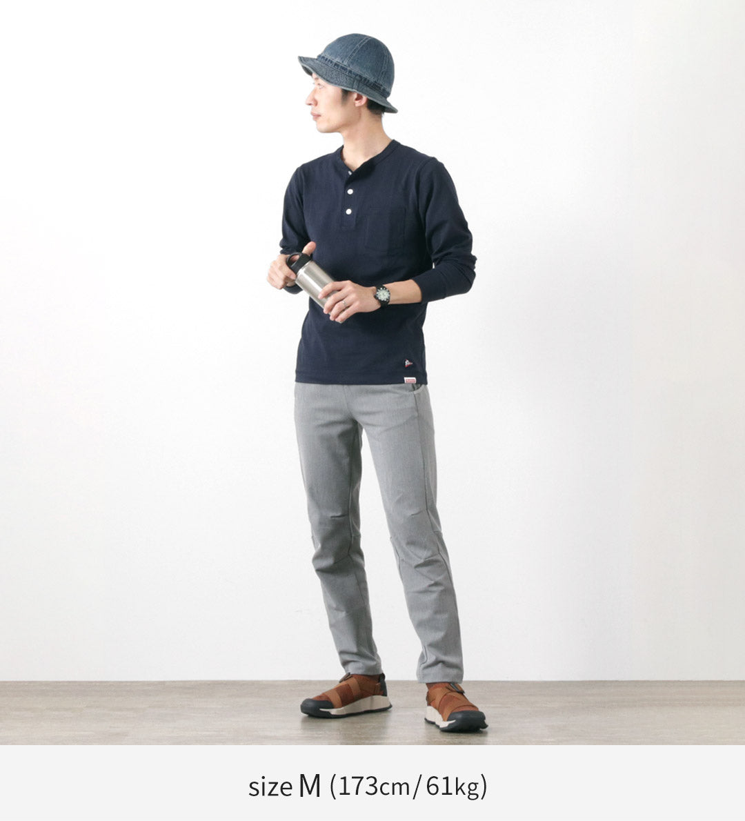 FELCO × HEALTH KNIT（フェルコ × ヘルスニット） ポケットヘンリーネックTシャツ / 長袖 / 抗菌防臭 吸汗速乾 / アメリカ コットン / 無地 / メンズ / 21024 /  L/S POCKET HENLY NECK T-SHIRT