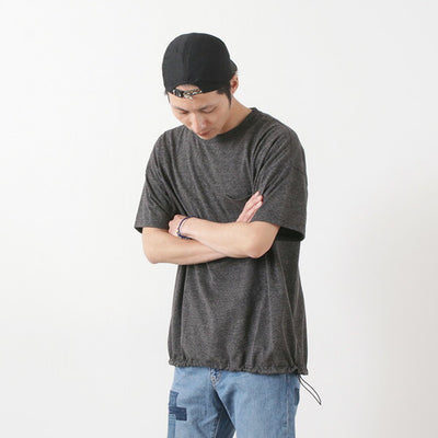 REMI RELIEF（レミレリーフ） エステル 麻 天竺 ポケット Tシャツ / メンズ / 半袖 無地 / 日本製